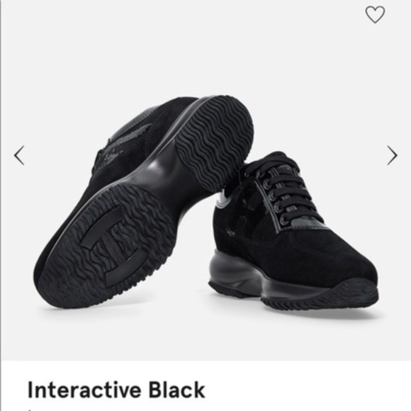 Hogan platform Interactive Sneakers Black suede - Picture 3 of 8